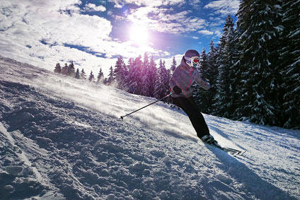 Ski fahren in der Schweiz